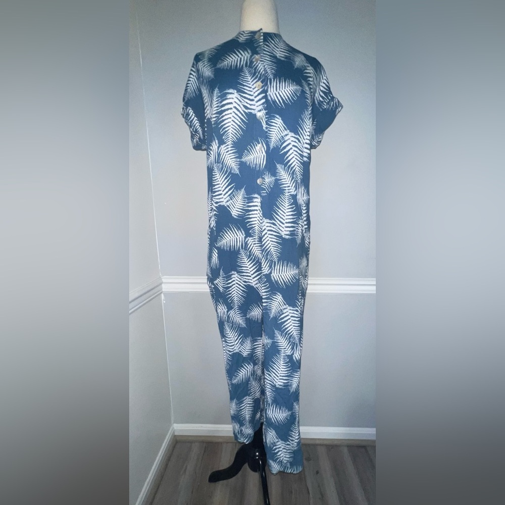 AVA SKY Blue Short Sleeved Jumpsuits/Romper Women - Size SMALL - Picture 1 of 9